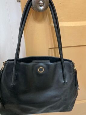 Louise et Cie black leather handbag